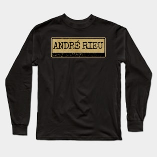 Aliska text black retro - ANDRÉ RIEU Long Sleeve T-Shirt